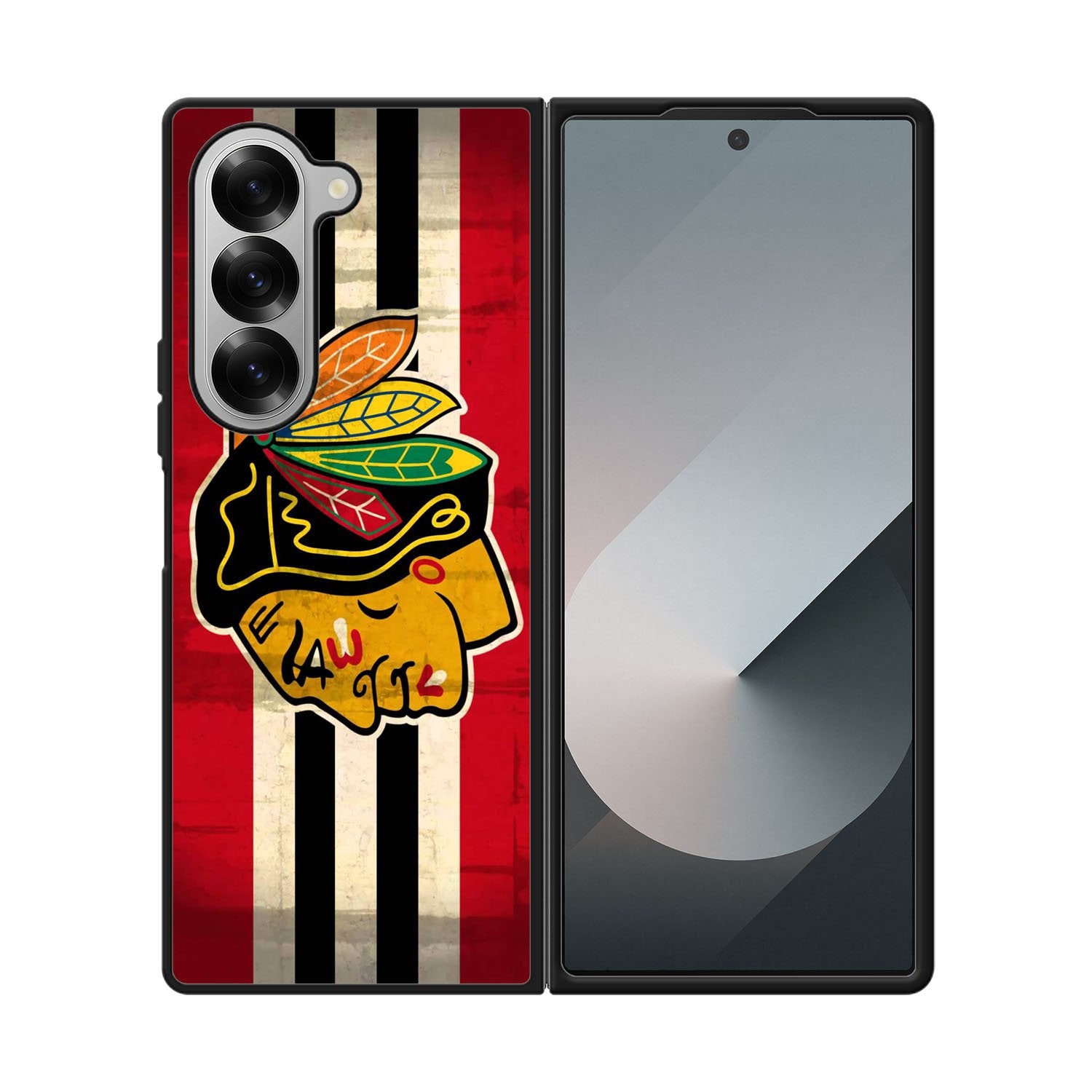 BlackHawks NHL Team Logo Case Samsung Galaxy Z Fold 6 5G BC1696
