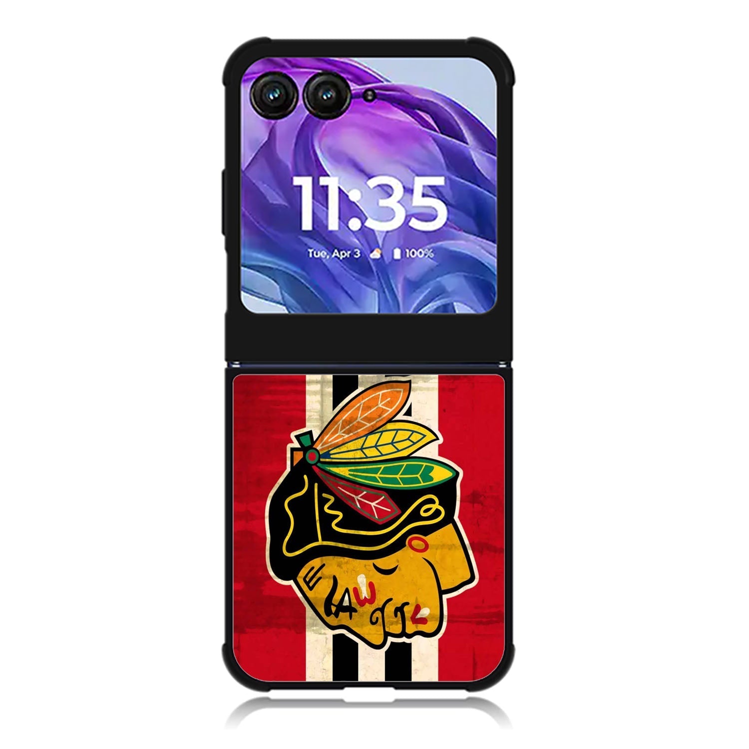 BlackHawks NHL Team Logo Motorola Moto Razr 2024 , Moto Razr 50 Case FE1696