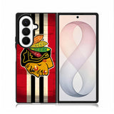 BlackHawks NHL Team Logo Samsung Galaxy Z Fold 8 Ultra Case BC1696