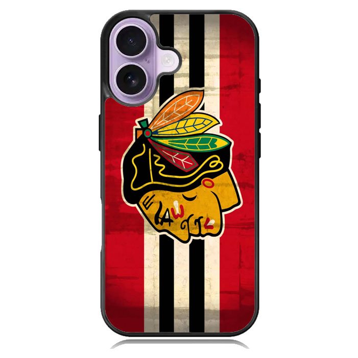 BlackHawks NHL Team Logo iPhone 17 Case BC1696