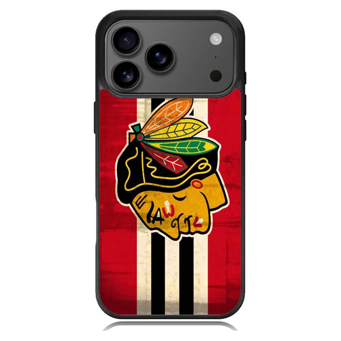 BlackHawks NHL Team Logo iPhone 17 Pro Case BC1696