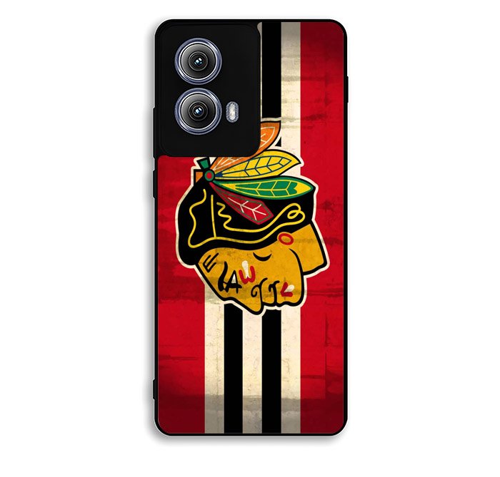 BlackHawks NHL Team Logo Motorola Moto Edge 2024 Case BC1696