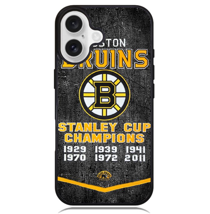Boston Bruins Grunge Hockey2 Case iPhone 16 BC1725