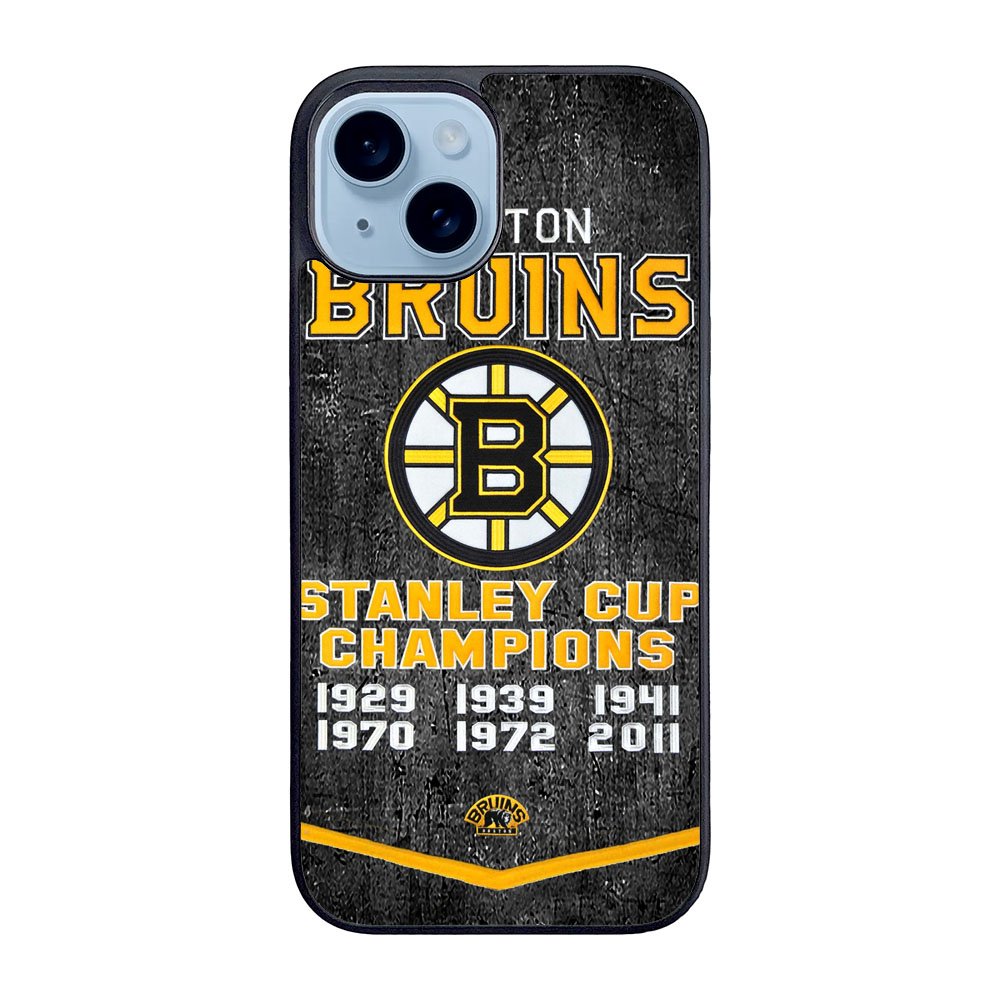 Boston Bruins Grunge Hockey2 Case iPhone 15 Plus BC1725