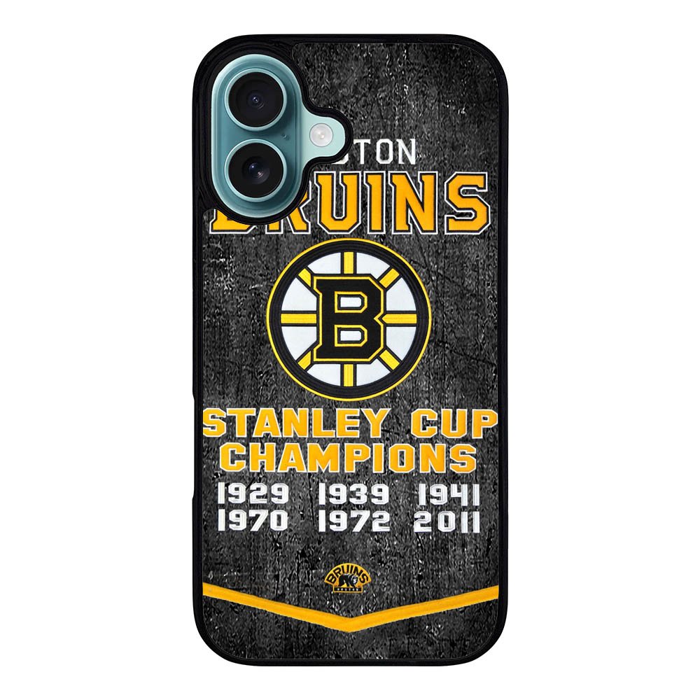 Boston Bruins Grunge Hockey2 Case iPhone 16 Plus BC1725