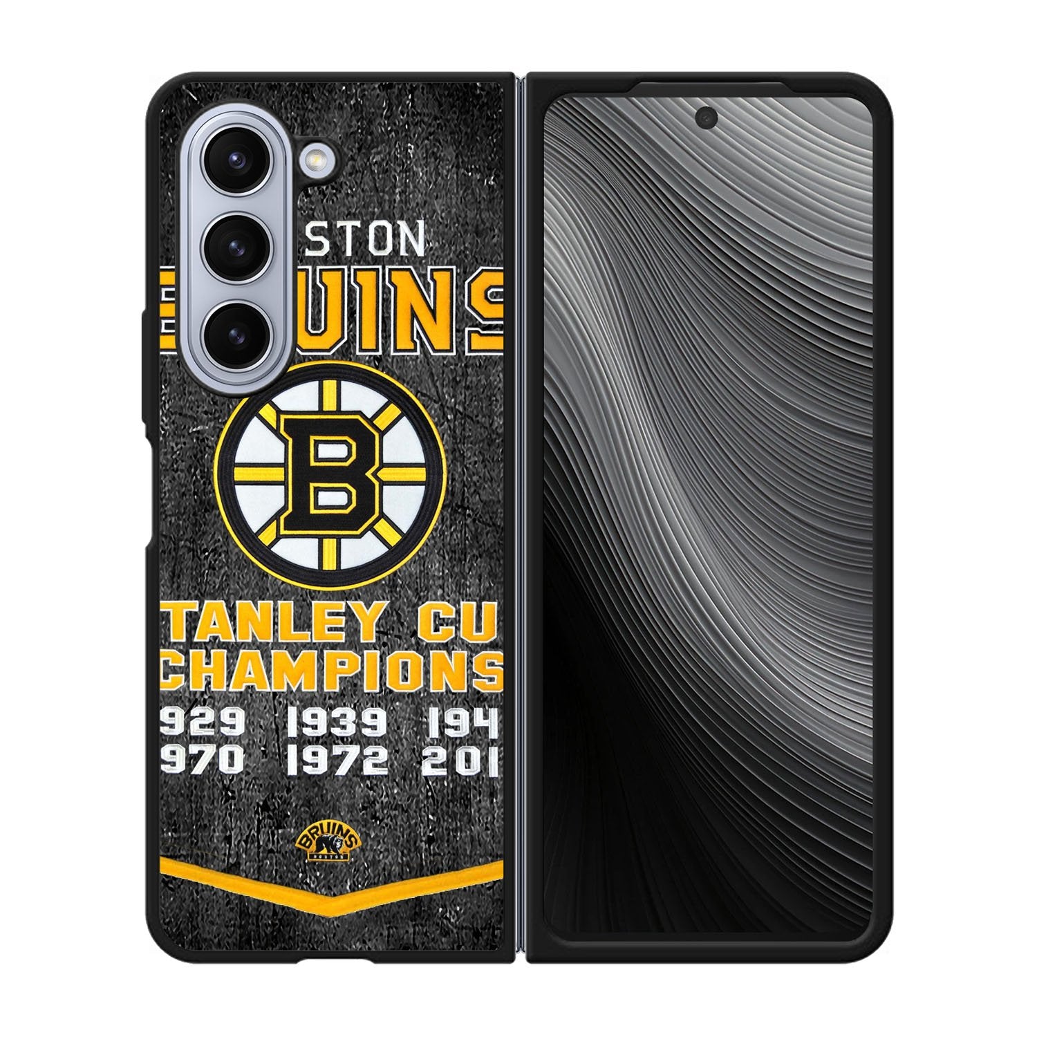 Boston Bruins Grunge Hockey2 Case Samsung Galaxy z Fold 5 5G BC1725