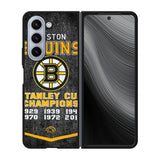 Boston Bruins Grunge Hockey2 Case Samsung Galaxy z Fold 5 5G BC1725