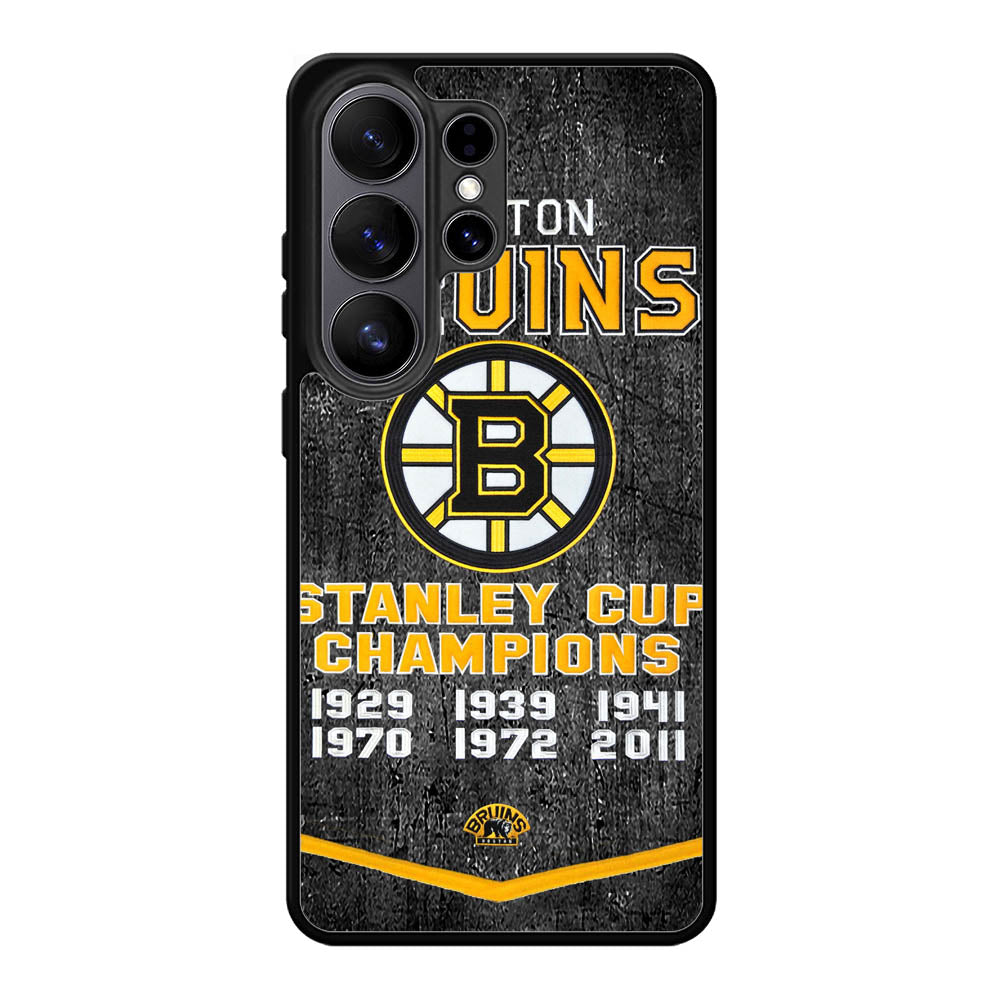 Boston Bruins Grunge Hockey2 Case Samsung Galaxy S26 Plus Case DC0227