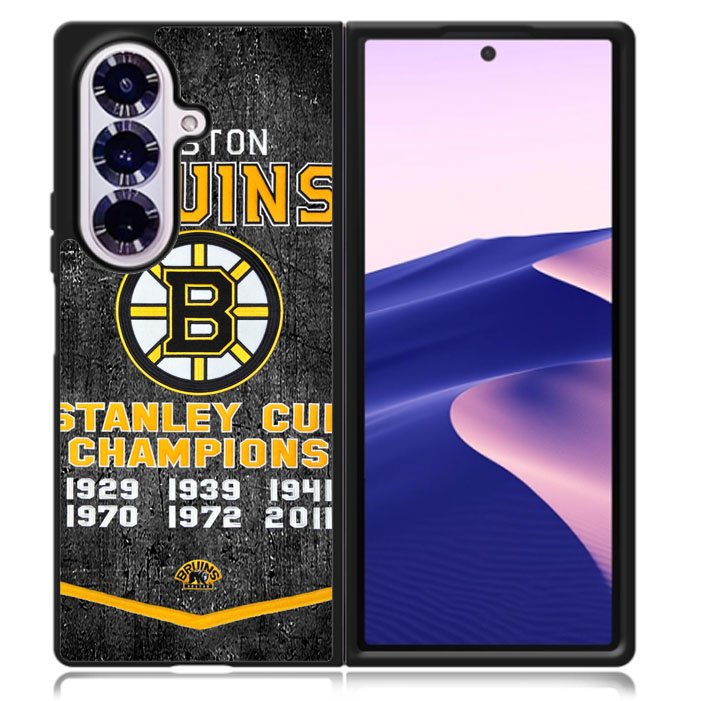 Boston Bruins Grunge Hockey2 Samsung Galaxy Z Fold 7 5G Case BC1725
