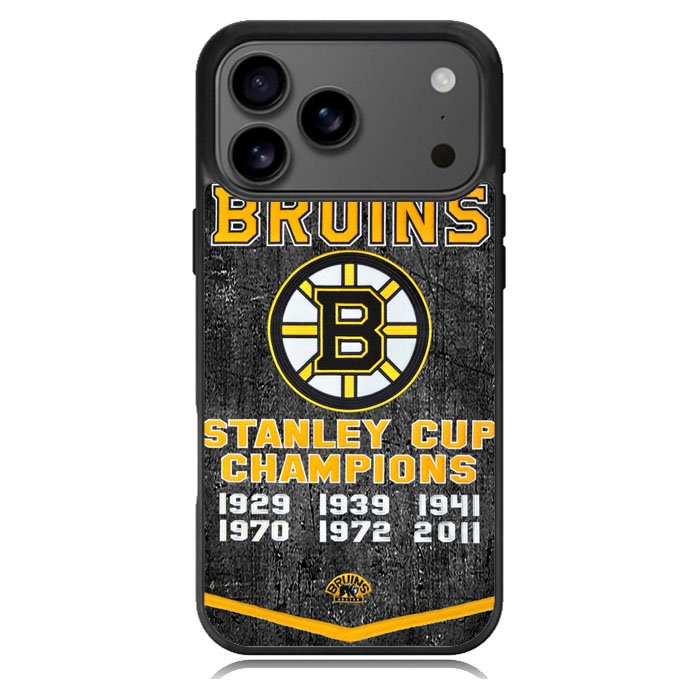 Boston Bruins Grunge Hockey2 iPhone 17 Pro Case BC1725