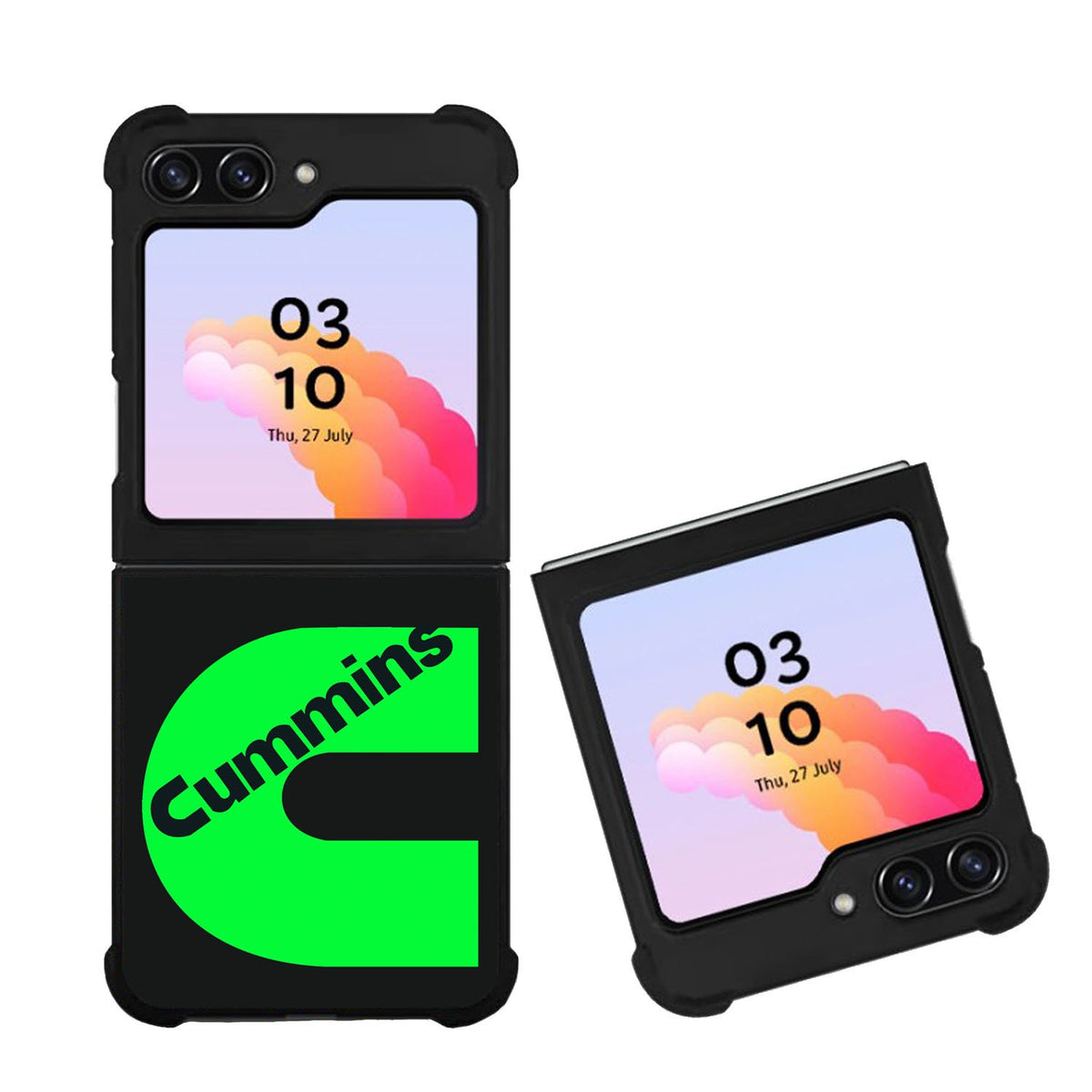 cummins turbo diesel green Case Samsung Galaxy Z Flip 5 5G BC1727