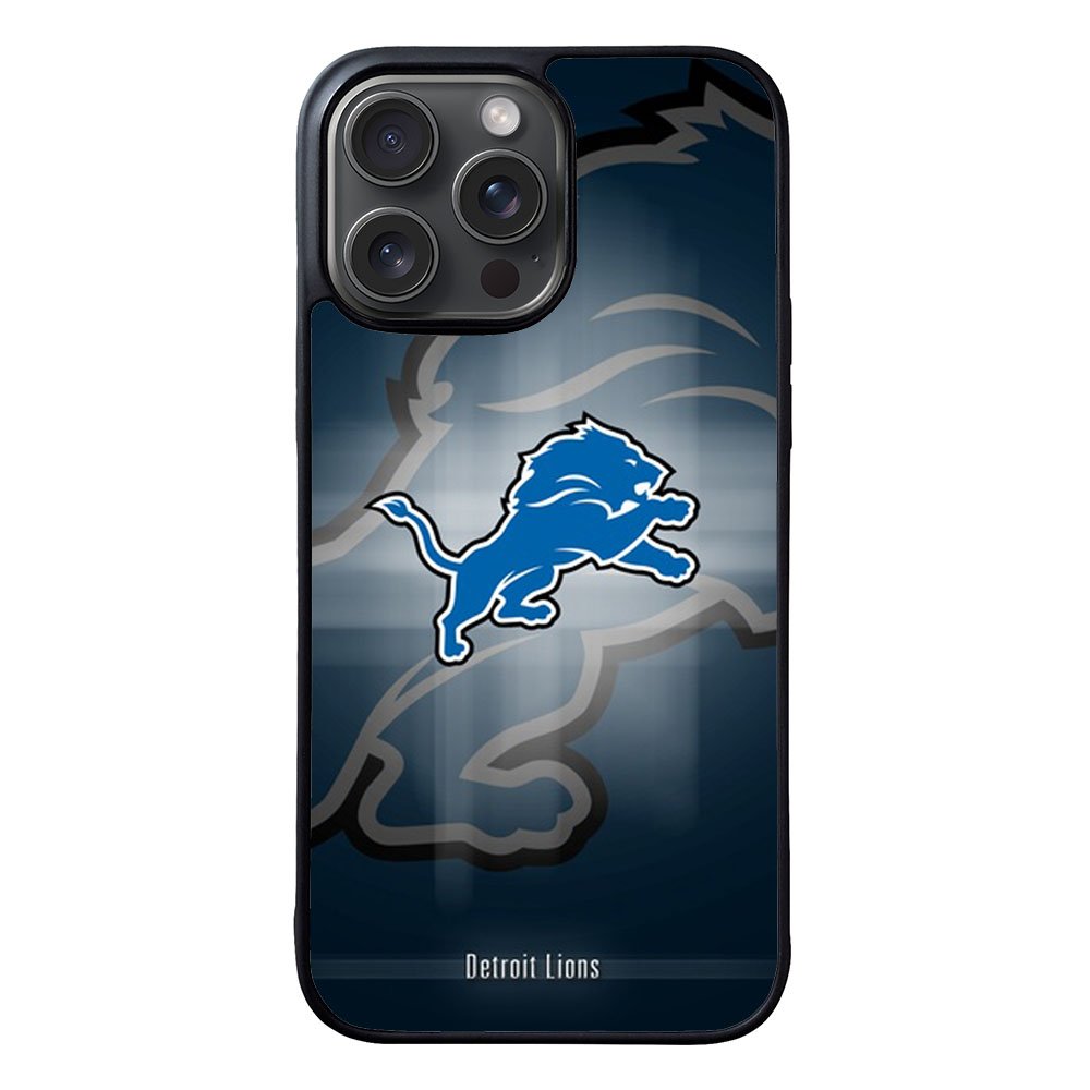 detroit lions nfl team mascot logo Case iPhone 15 Pro BC1730