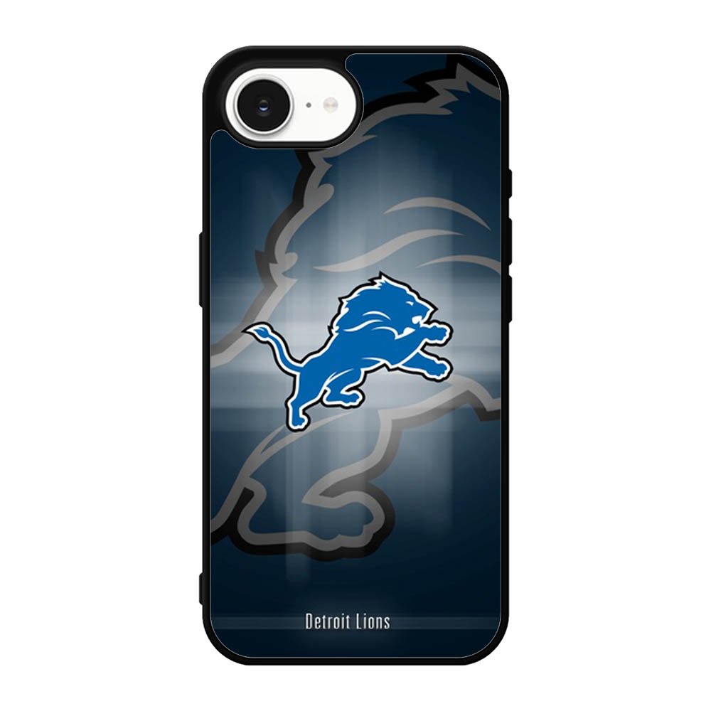 detroit lions nfl team mascot logo iPhone 16e Case BC1730