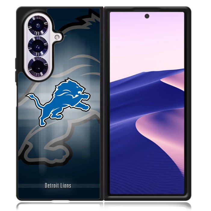 detroit lions nfl team mascot logo Samsung Galaxy Z Fold 7 5G Case BC1730