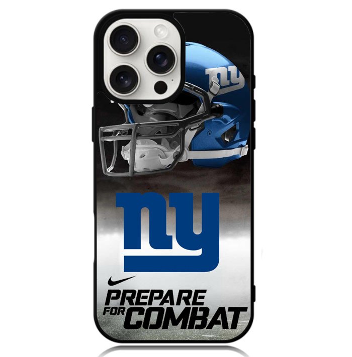New York Giants NFL Prepare For Combat Logo Case iPhone 16 Pro BC1739