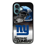 New York Giants NFL Prepare For Combat Logo Case iPhone 16 Plus BC1739