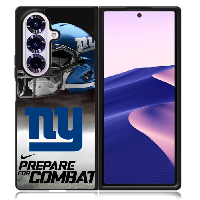 New York Giants NFL Prepare For Combat Logo Samsung Galaxy Z Fold 7 5G Case BC1739