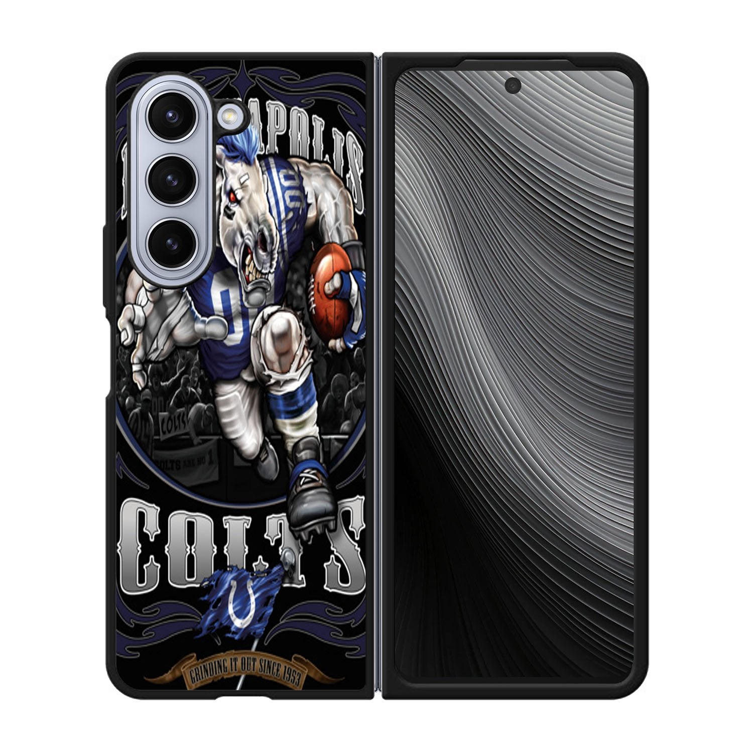 Indiana Polis Colts Nfl logo 2 Case Samsung Galaxy z Fold 5 5G BC1747