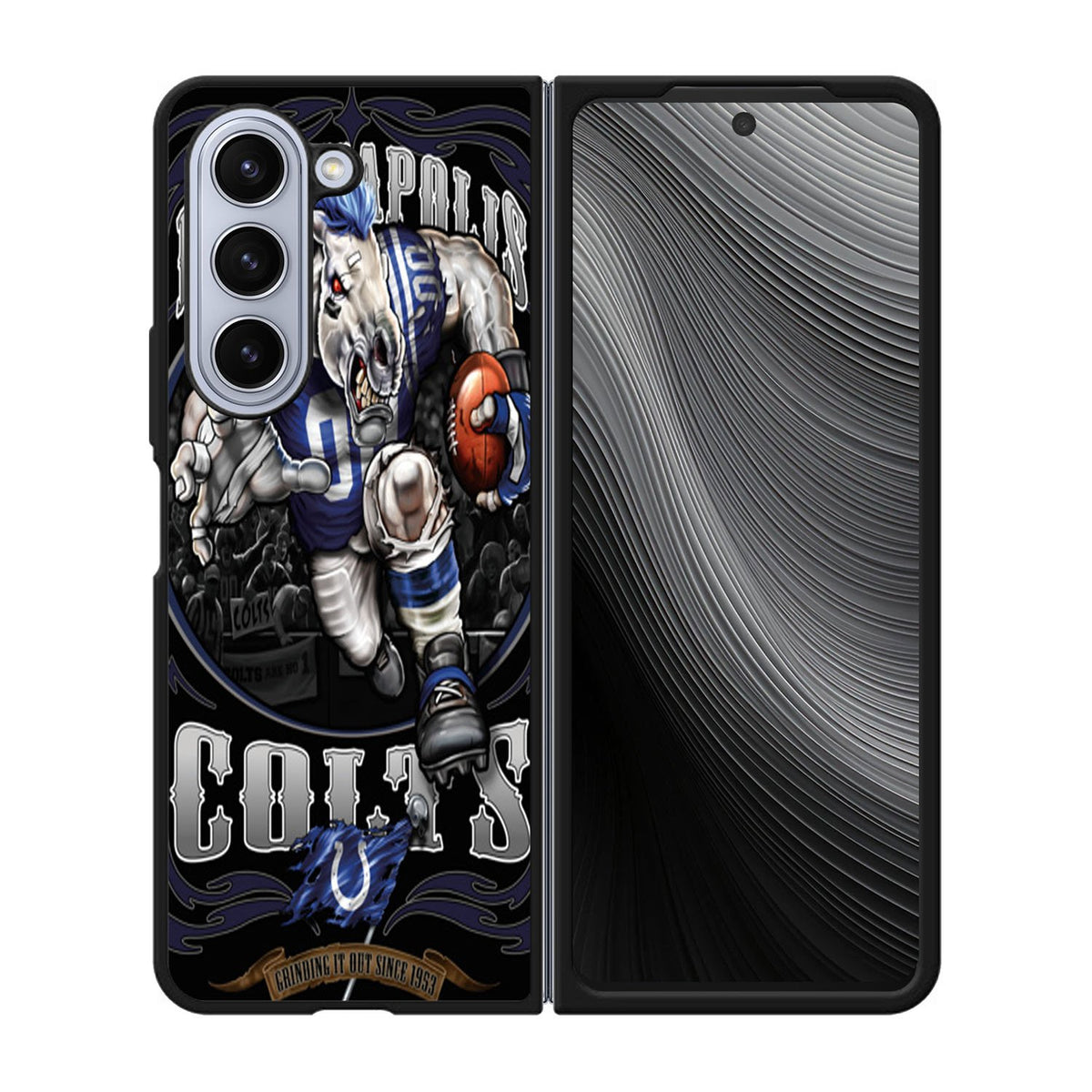 Indiana Polis Colts Nfl logo 2 Case Samsung Galaxy z Fold 5 5G BC1747