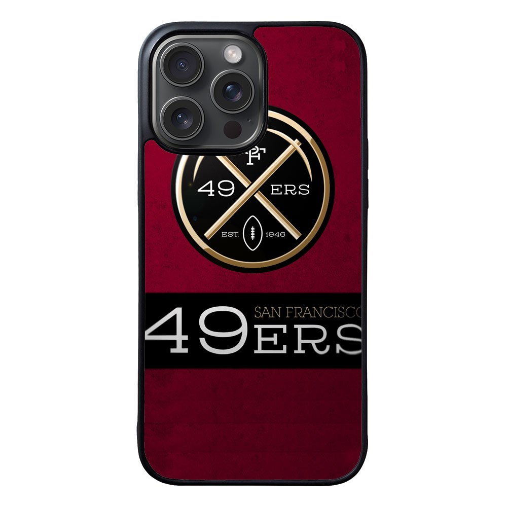 San Francisco 49ers logo flag Case iPhone 15 Pro Max BC1749