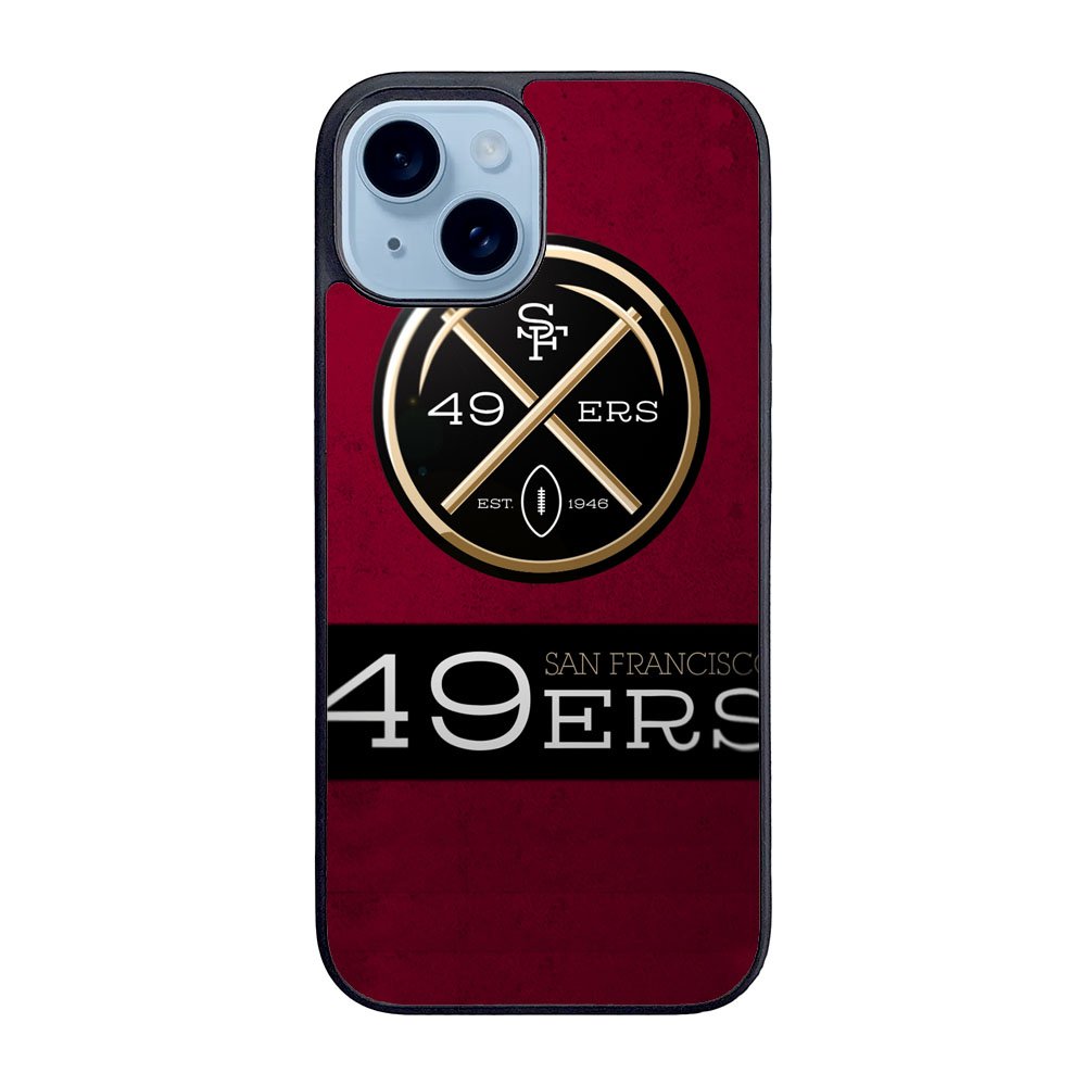 San Francisco 49ers logo flag Case iPhone 15 Plus BC1749