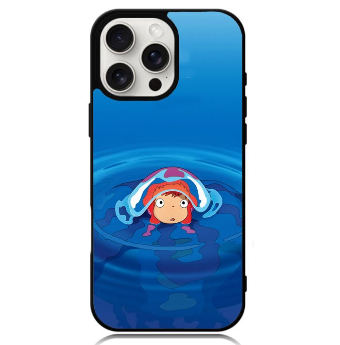 Ponyo on the Cliff Little Goldfish Miyazaki Hayao Case iPhone 16 Pro Max BC1768