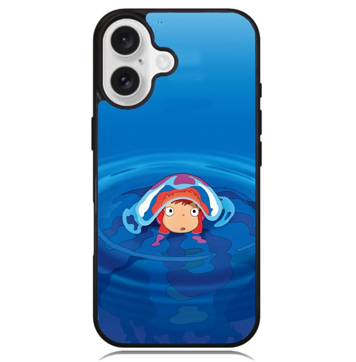 Ponyo on the Cliff Little Goldfish Miyazaki Hayao Case iPhone 16 BC1768