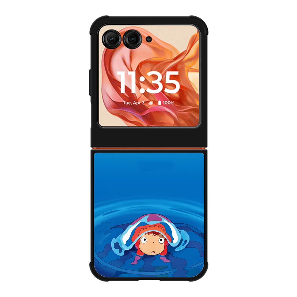 Ponyo on the Cliff Little Goldfish Miyazaki Hayao Motorola Moto Razr 2025/2024 , Moto Razr 60/50 Case BC1768