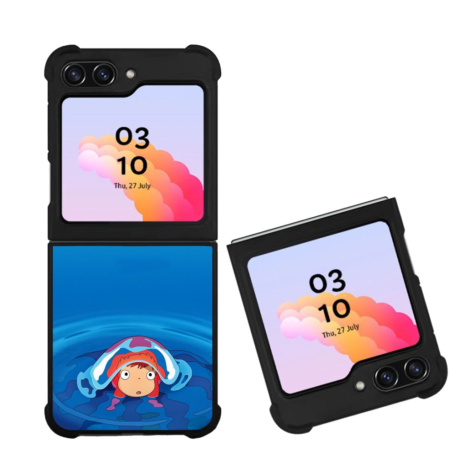 Ponyo on the Cliff Little Goldfish Miyazaki Hayao Case Samsung Galaxy Z Flip 5 5G BC1768
