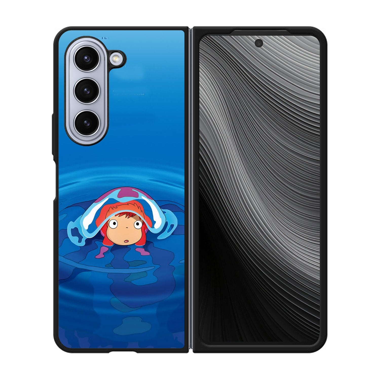Ponyo on the Cliff Little Goldfish Miyazaki Hayao Case Samsung Galaxy z Fold 5 5G BC1768