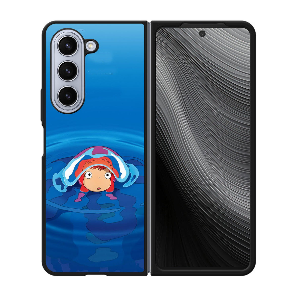 Ponyo on the Cliff Little Goldfish Miyazaki Hayao Case Samsung Galaxy z Fold 5 5G BC1768