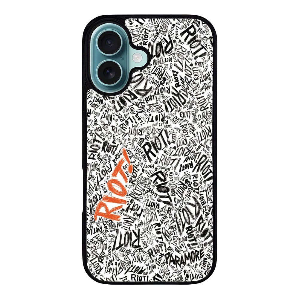 Paramore Riot Quote Black White Case iPhone 16 Plus BC1769