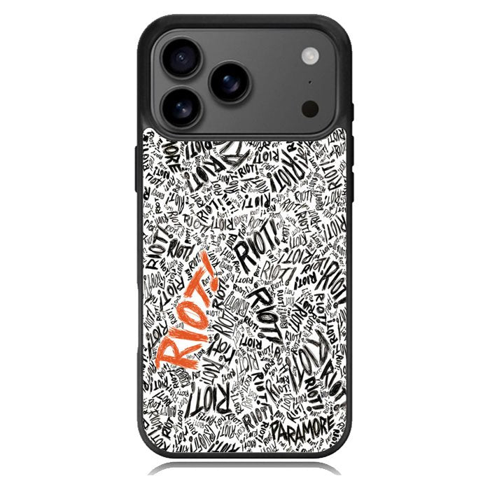 Paramore Riot Quote Black White iPhone 17 Pro Case BC1769