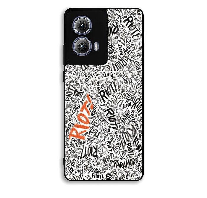 Paramore Riot Quote Black White Motorola Moto Edge 2024 Case BC1769