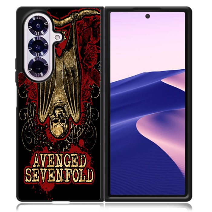 Avenged Sevenfold A7X Deathbat Logo Samsung Galaxy Z Fold 7 5G Case BC1772