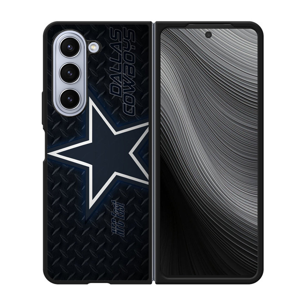 Metal NFL Dallas Cowboys NFL Team Logo Case Samsung Galaxy z Fold 5 5G BC1799