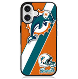 Miami Dolphins Coral Aqua Case iPhone 16 BC1802