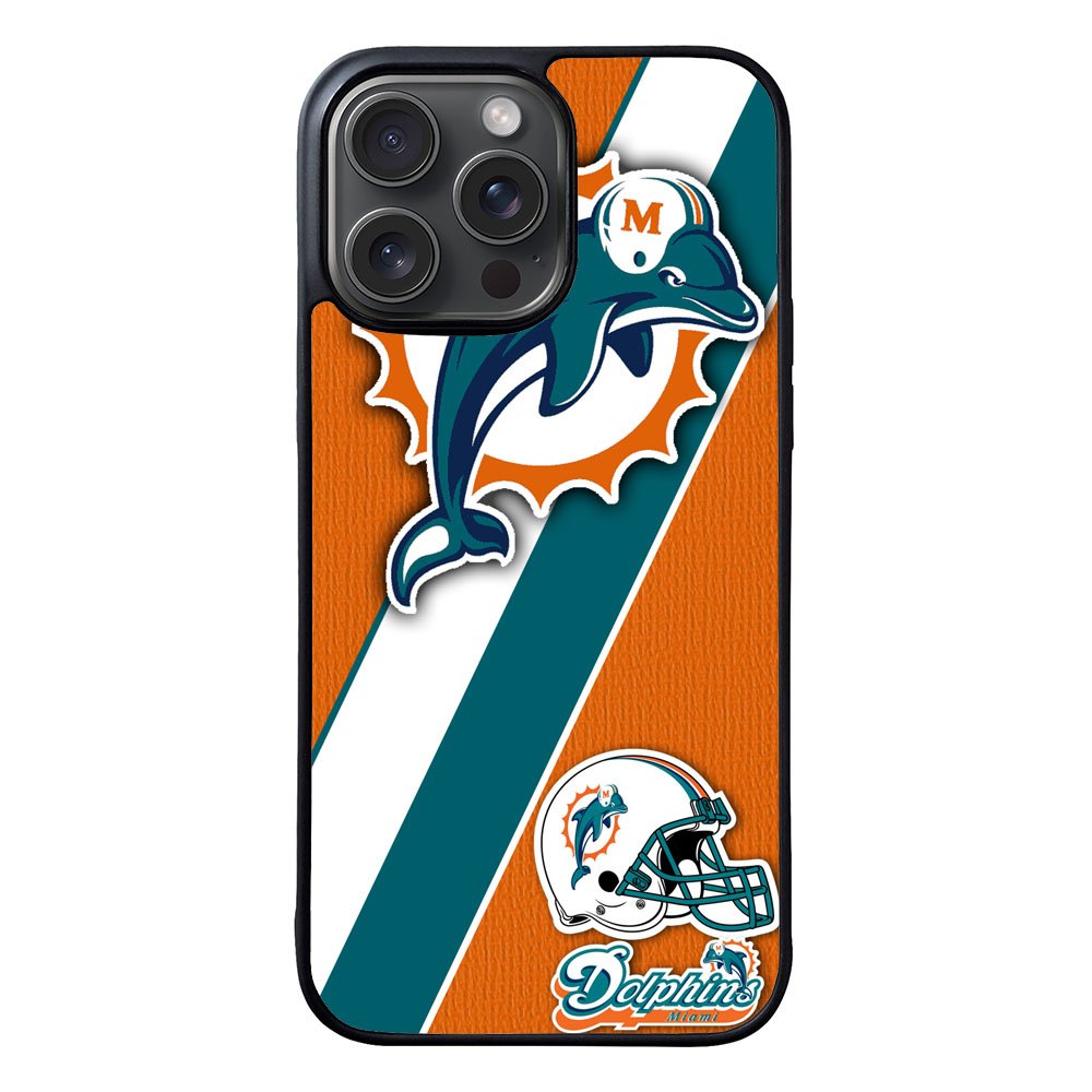 Miami Dolphins Coral Aqua Case iPhone 15 Pro BC1802