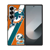 Miami Dolphins Coral Aqua Case Samsung Galaxy Z Fold 6 5G BC1802
