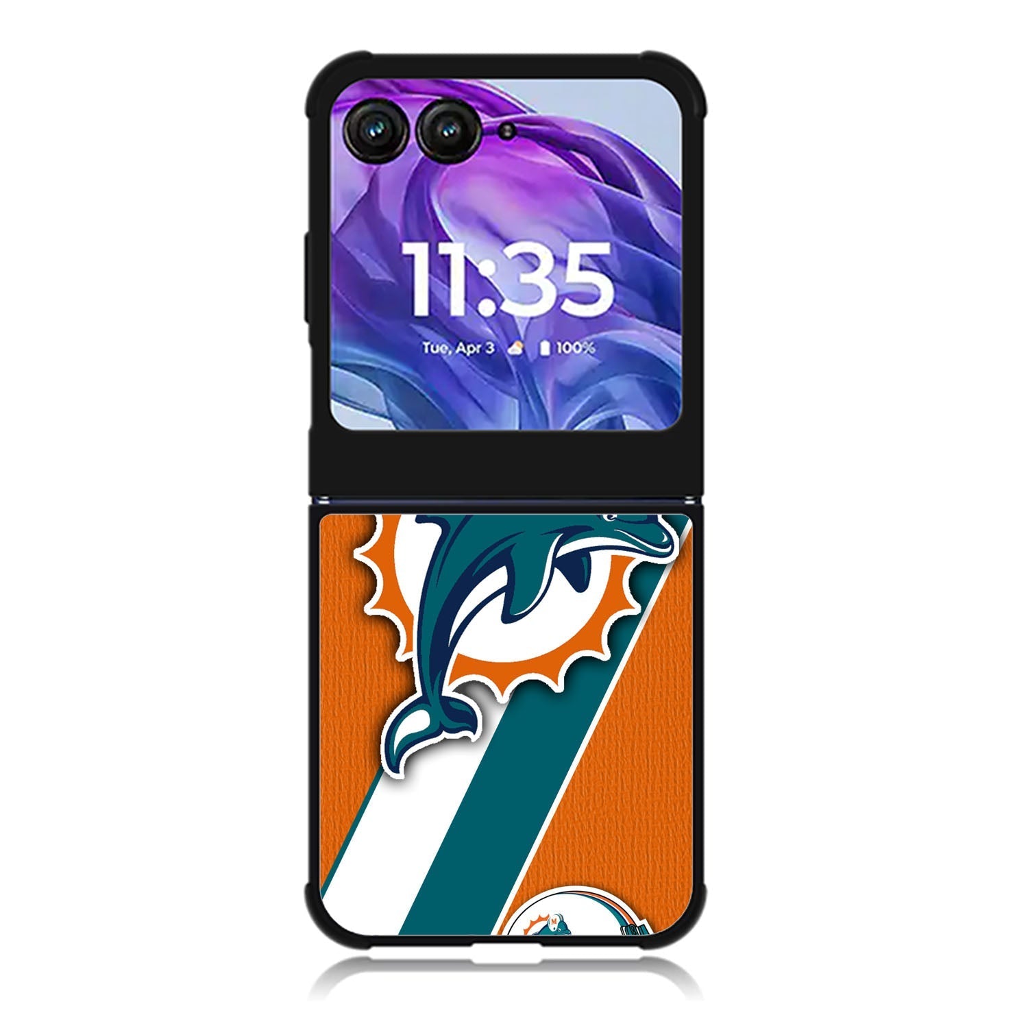 Miami Dolphins Coral Aqua Motorola Moto Razr 2024 , Moto Razr 50 Case FE1802