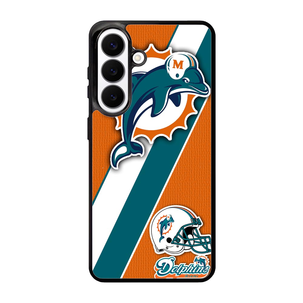 Miami Dolphins Coral Aqua Samsung Galaxy S26 Plus Case BC1802