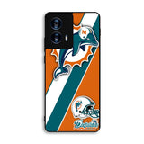 Miami Dolphins Coral Aqua Motorola Moto G Power 5G 2024 Case BC1802