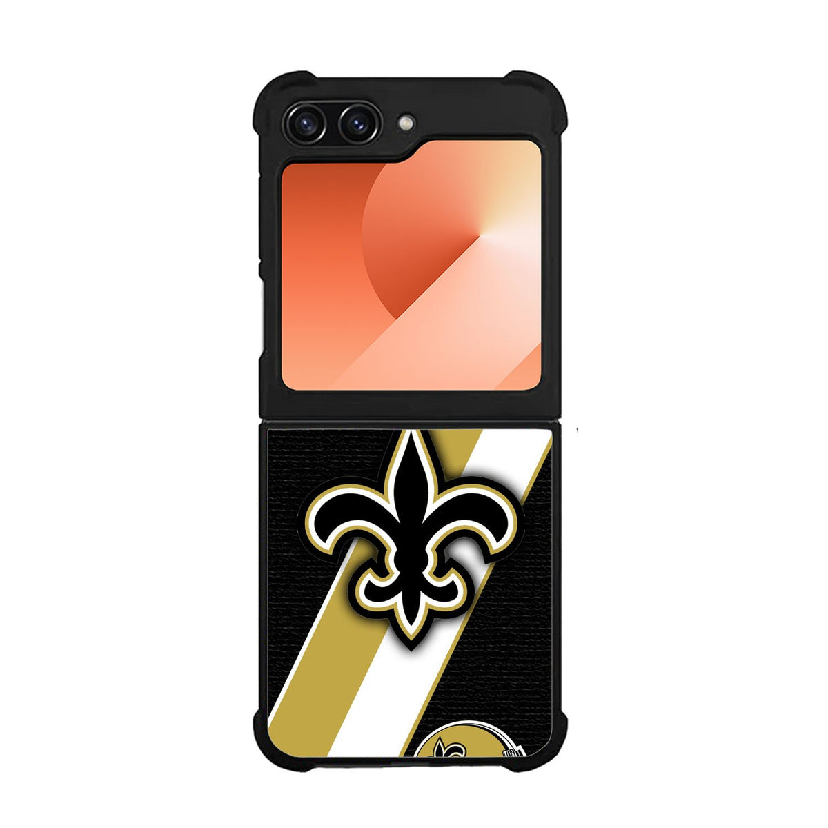 New Orleans Saints Black Old Gold Case Samsung Galaxy Z Flip 6 5G BC1804