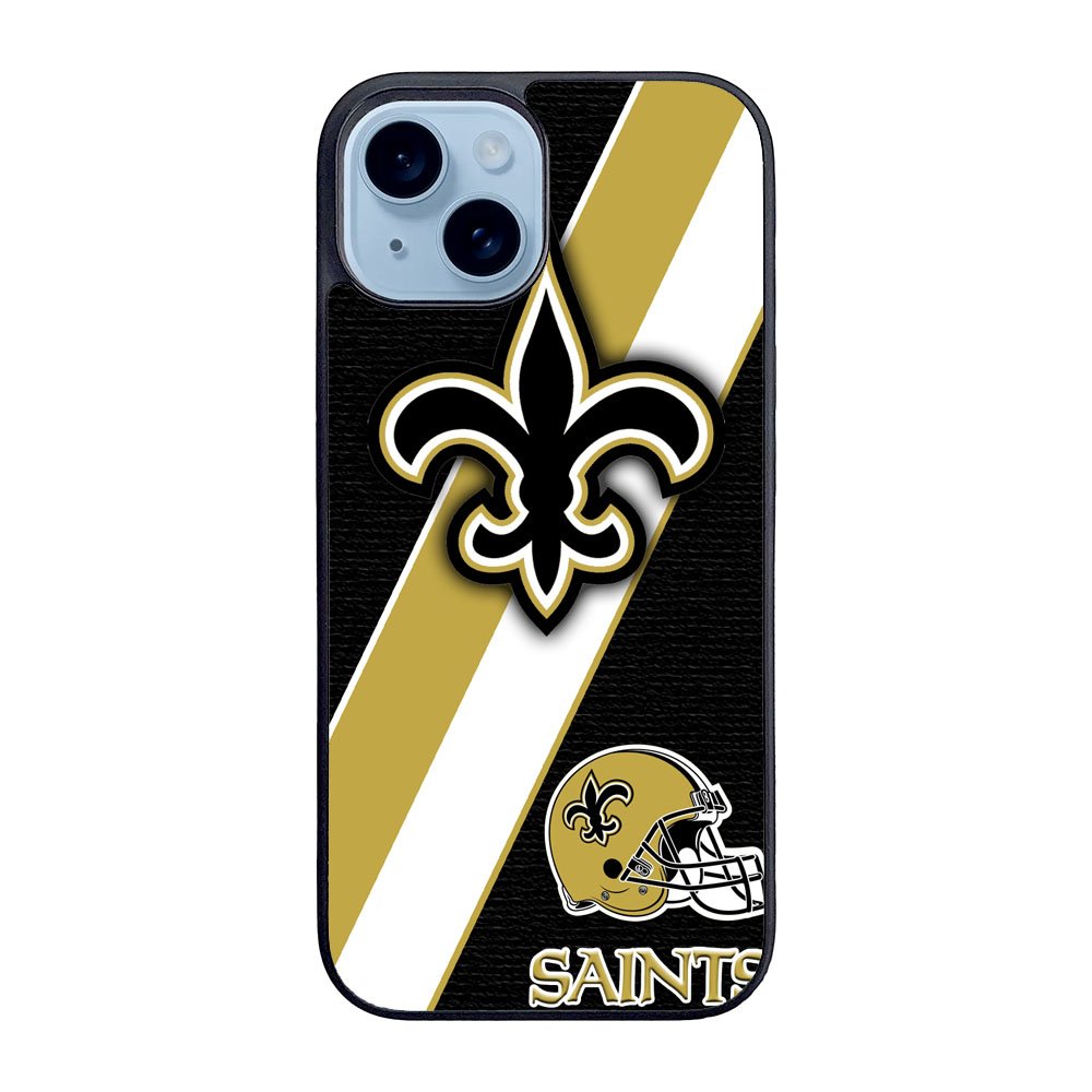 New Orleans Saints Black Old Gold Case iPhone 15 BC1804