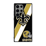 New Orleans Saints Black Old Gold Case Samsung Galaxy S25 Ultra 5G BC1804