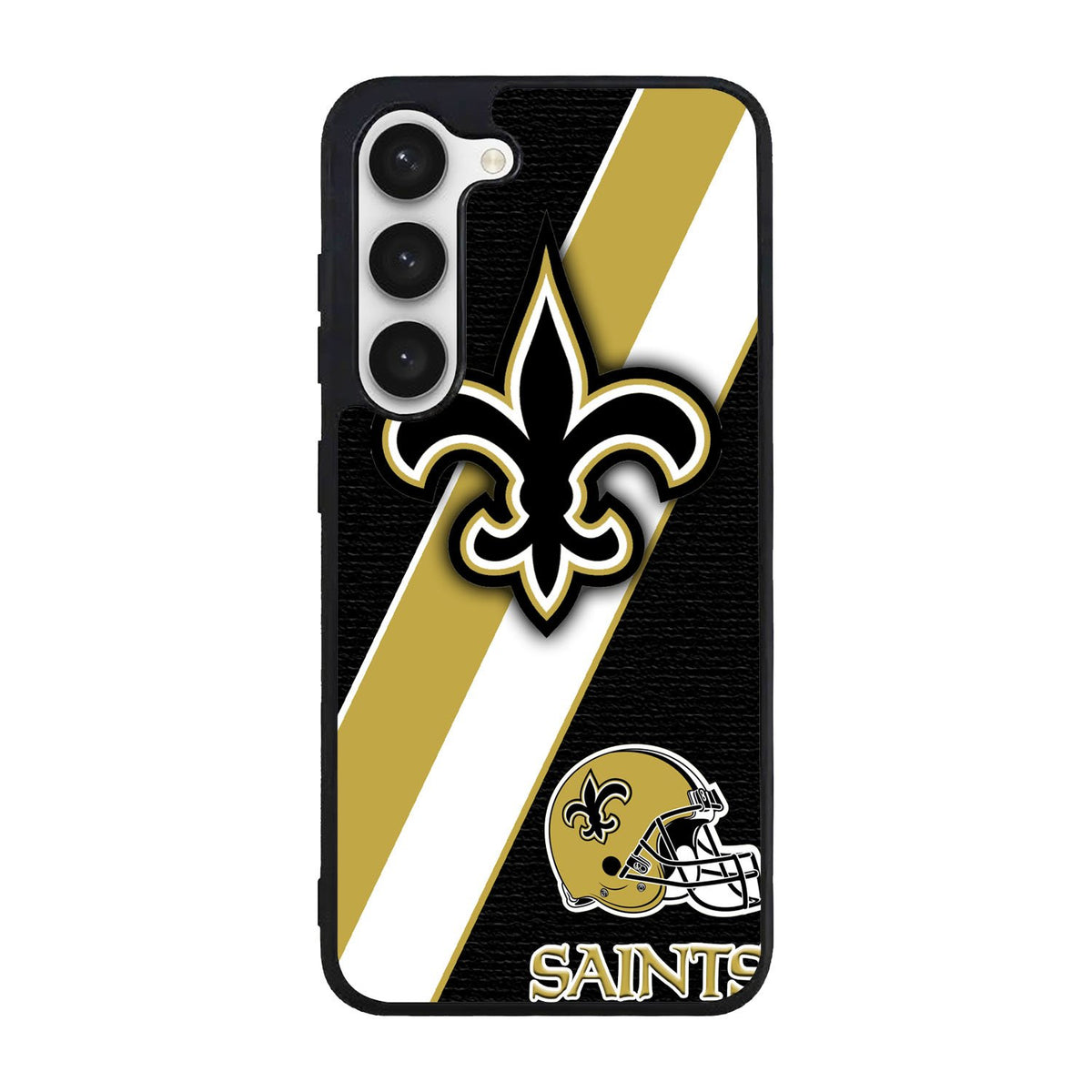 New Orleans Saints Black Old Gold Case Samsung Galaxy S23 Plus 5G BC1804