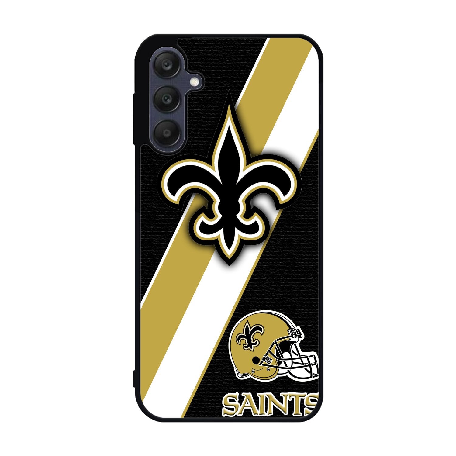 New Orleans Saints Black Old Gold Samsung Galaxy A25 5G Case BC1804