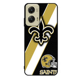 New Orleans Saints Black Old Gold Case Motorola Moto G Stylus 2024 5G BC1804