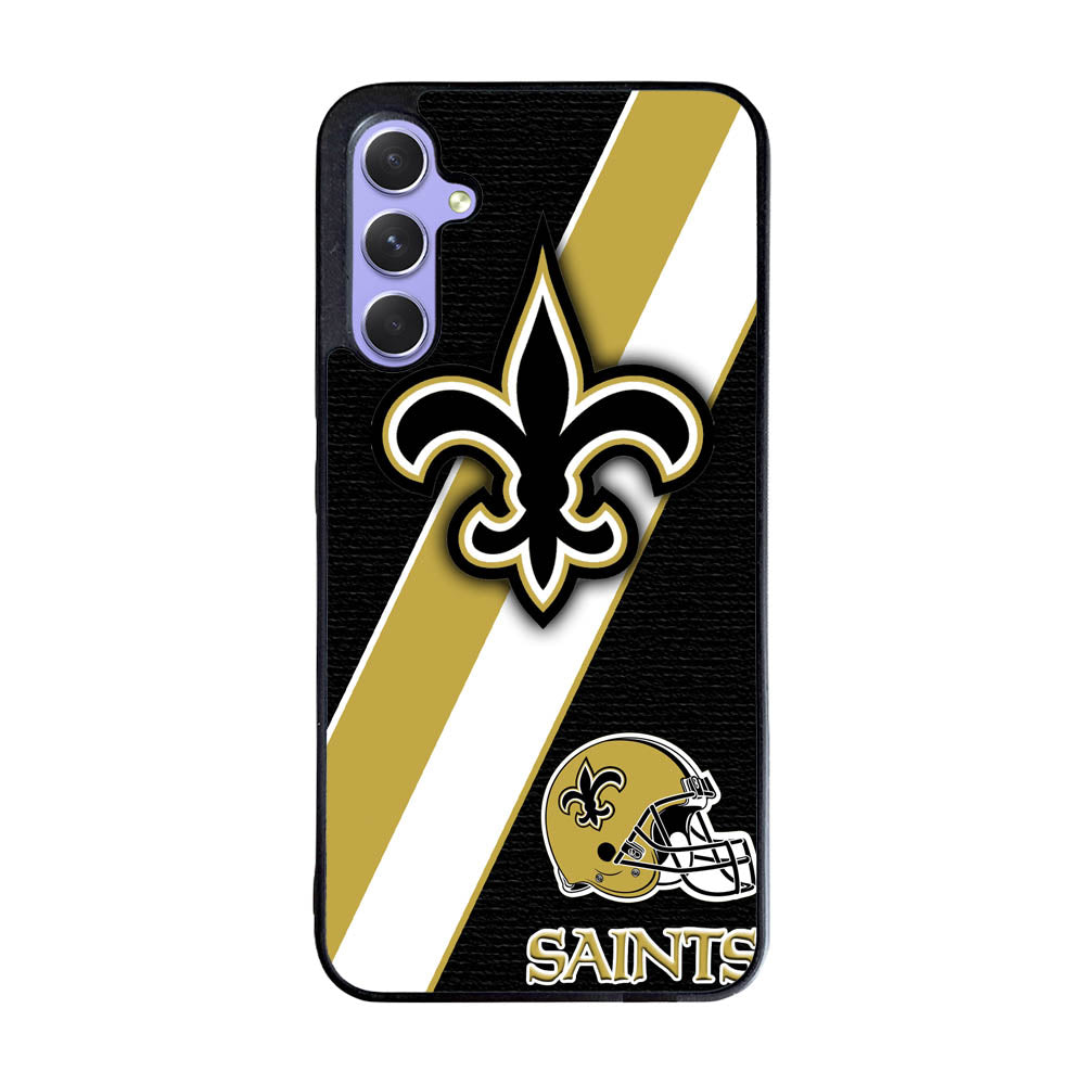 New Orleans Saints Black Old Gold Case Samsung Galaxy A55 5G BC1804