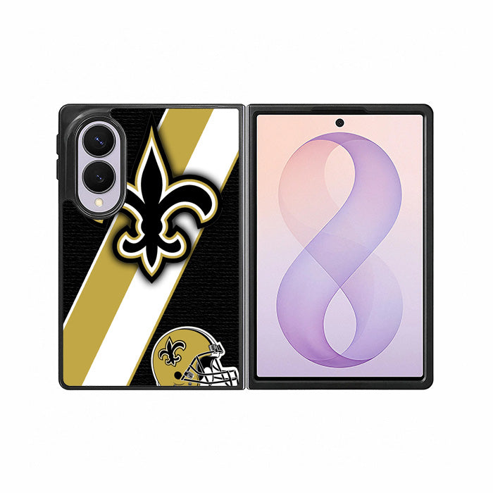 New Orleans Saints Black Old Gold Samsung Galaxy Z Fold 8 Case BC1804
